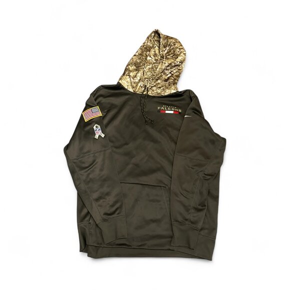 Nike Atlanta Falcons Hoodie Salute to Service Men XXL Dri-fit Sideline NFL - Picture 5 of 15